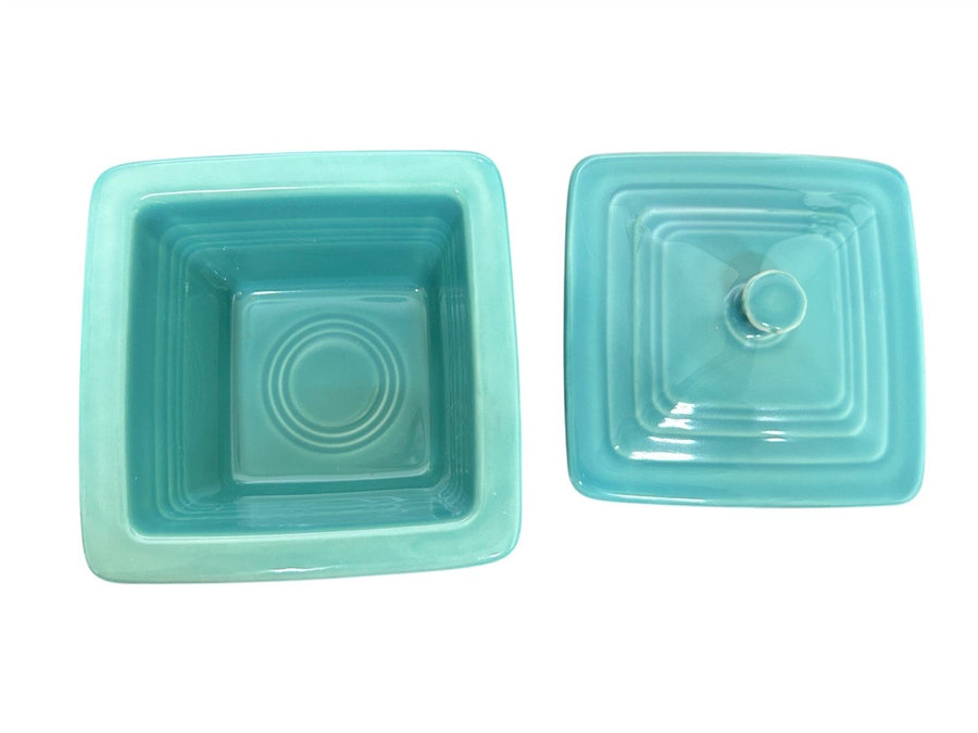 Fiesta - Turquoise Blue Gift Box Belk In Original Box Homer Laughlin Ceramic