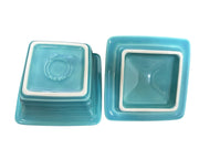 Fiesta - Turquoise Blue Gift Box Belk In Original Box Homer Laughlin Ceramic