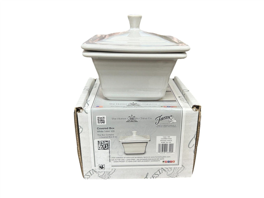 Fiesta - White Neutral Gift Belk Box in Original Box Homer Laughlin 9 Oz Ceramic