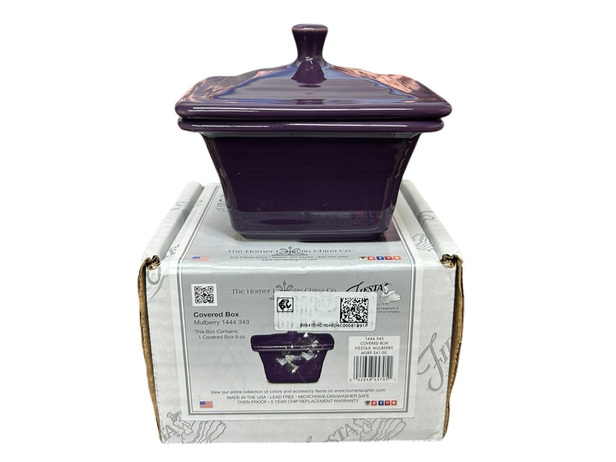 Fiesta - Mulberry Purple Gift Belk Box in Original Box Homer Laughlin Ceramic