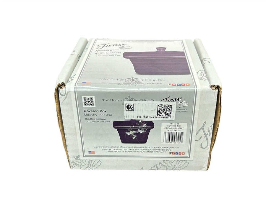 Fiesta - Mulberry Purple Gift Belk Box in Original Box Homer Laughlin Ceramic