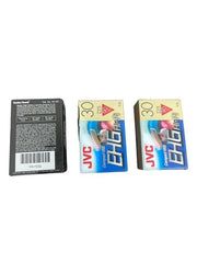 Compact Video Cassette Tapes 3-count 2-JVC 1-Supertape Unopened VHS