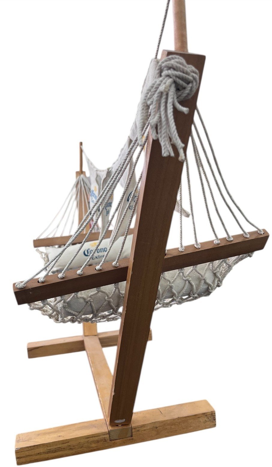 Corona Extra/Corona Light Wooden Swinging Hammock Decorative Collectible Summer