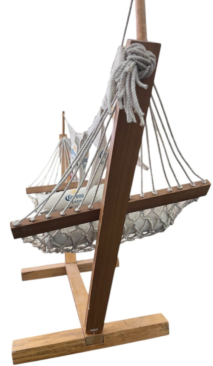 Corona Extra/Corona Light Wooden Swinging Hammock Decorative Collectible Summer