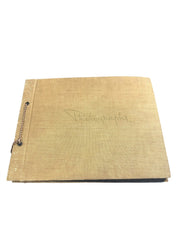 Hard Cover 1940s Solider Photo Album War News Paper Clippings Letters