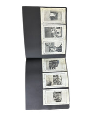 Hard Cover 1940s Solider Photo Album War News Paper Clippings Letters