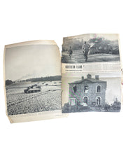Hard Cover 1940s Solider Photo Album War News Paper Clippings Letters