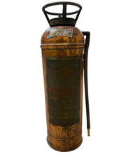 Copper Fire Extinguisher 1970's empty 2 1/2 Gallon Sod Acid "Fyr Fyter" Dayton