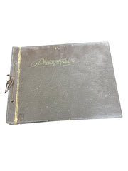 Leather Hard Cover Vintage 1940s Photo Album 200+ Photos Of 40s Lifestyle