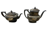 Reed & Barton Silverplate Tea Set 4 Pieces Pitcher, Creamer, Teapot, Sugar Bowl