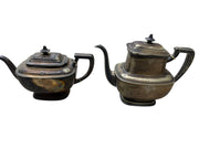 Reed & Barton Silverplate Tea Set 4 Pieces Pitcher, Creamer, Teapot, Sugar Bowl