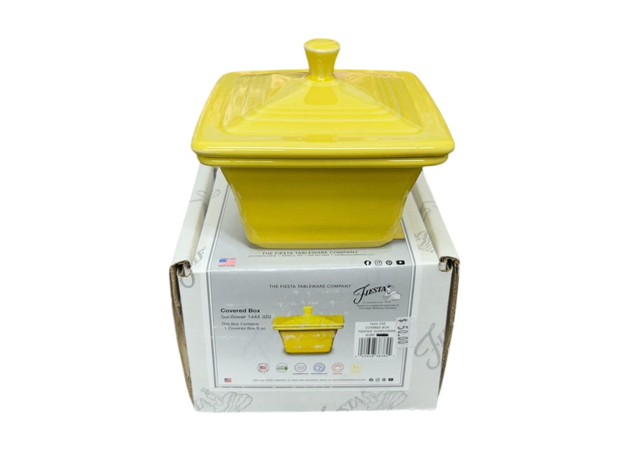 Fiesta - Sunflower Yellow Gift Belk Box In Original Box Homer Laughlin Ceramic