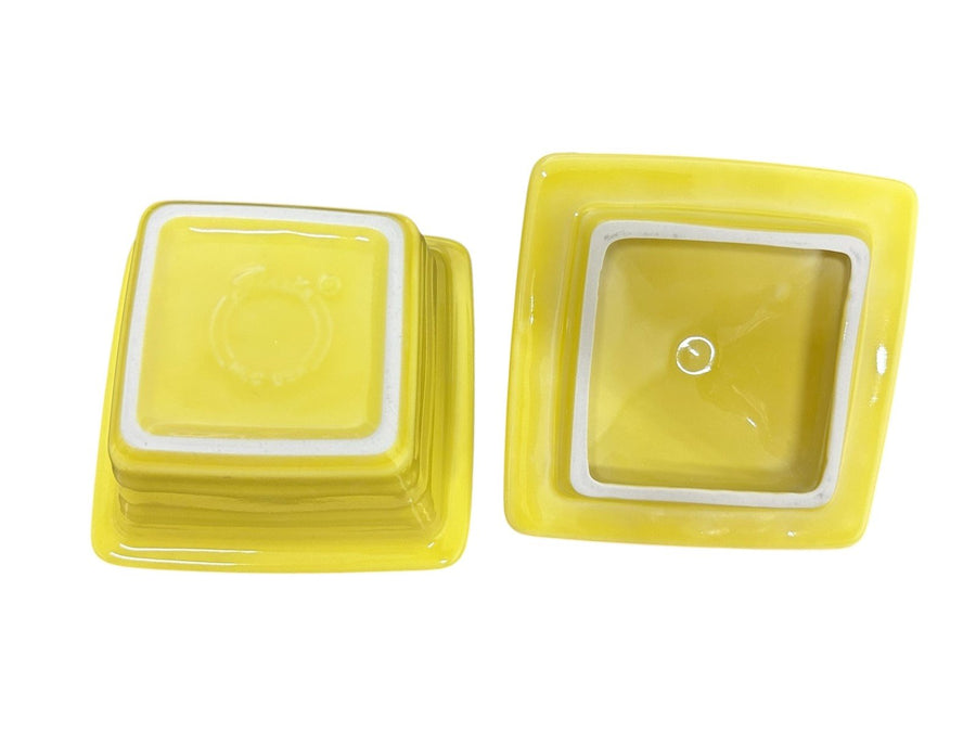 Fiesta - Sunflower Yellow Gift Belk Box In Original Box Homer Laughlin Ceramic
