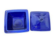 Fiesta - Twilight Blue Covered Belk Box In Original Box Homer Laughlin Ceramic