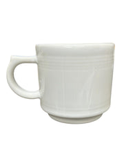 Fiesta - White Snowman Facing Right Stacking Mug Homer Laughlin Ceramic