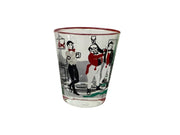 8 pc Pickwick Glasses Libbey Safedge And Box Men In Tavern 1948 Lowball Glasses