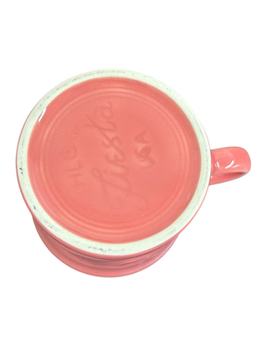 Fiesta - Flamingo Pink Ring Handle Mug Homer Laughlin Ceramic Coffee Cup