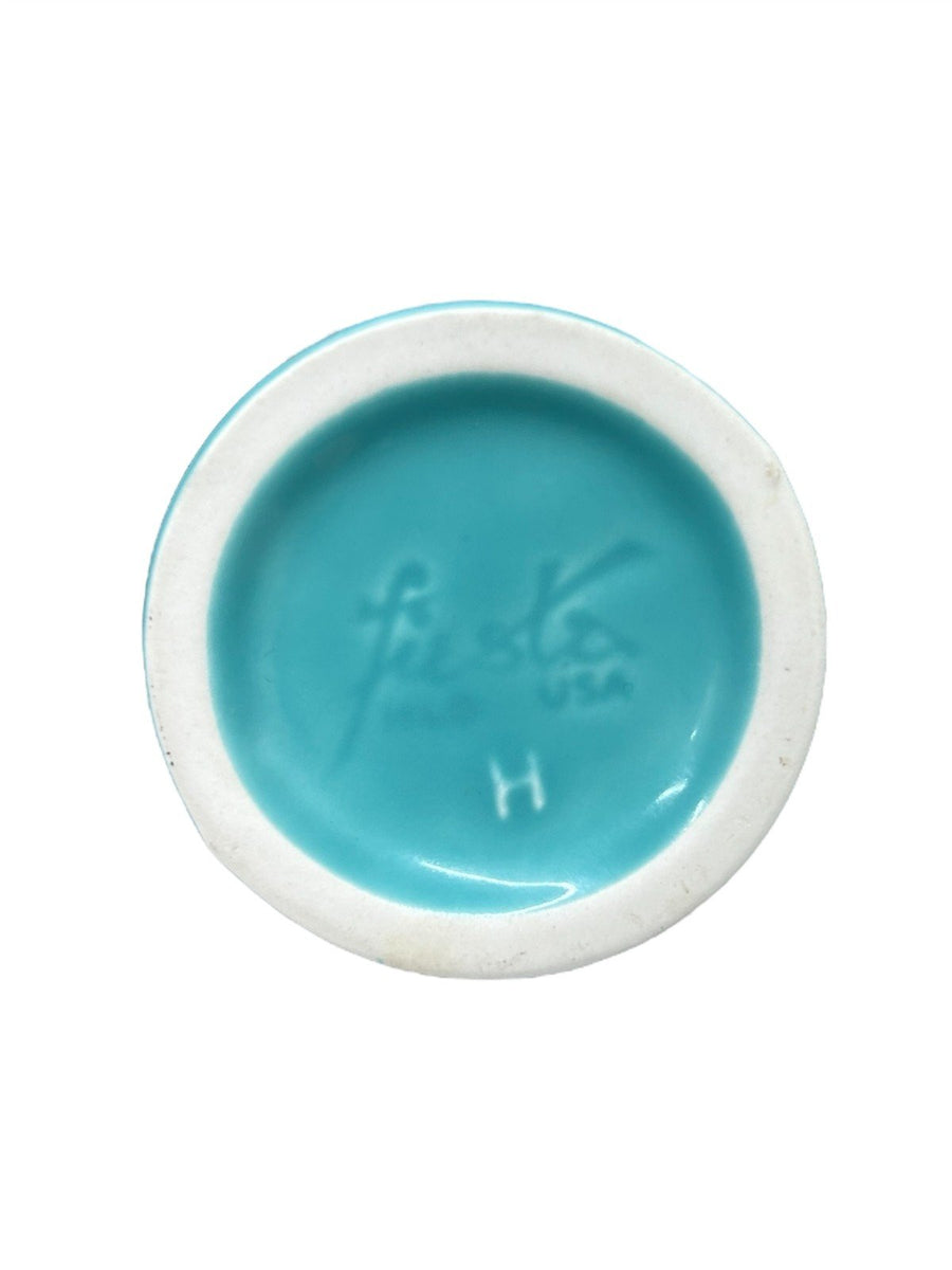 Fiesta - Turquoise Blue Bud Vase Homer Laughlin Ceramic Botanical Flower Holder