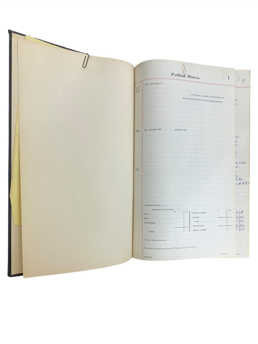 1920s Pythian Sisters accounting ledger books four piece