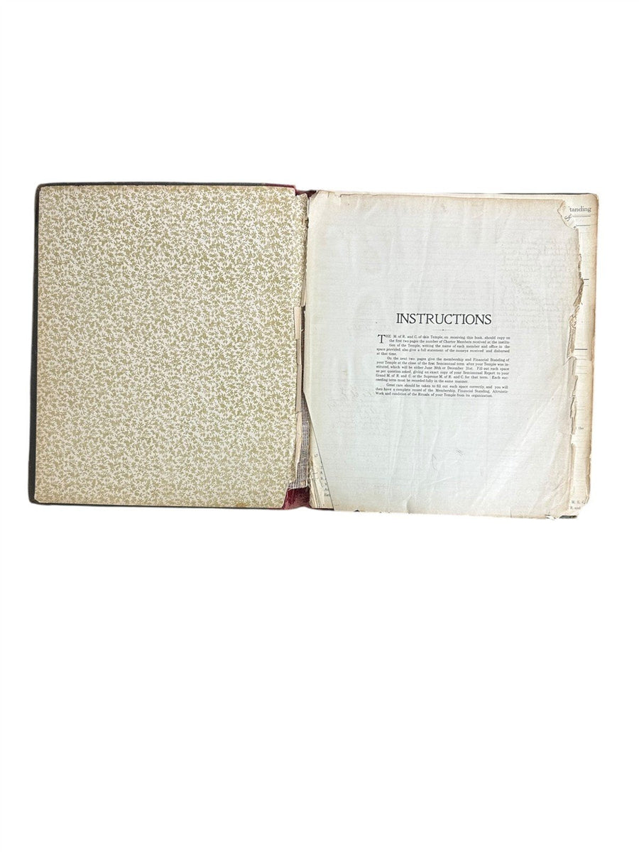 1920s Pythian Sisters accounting ledger books four piece