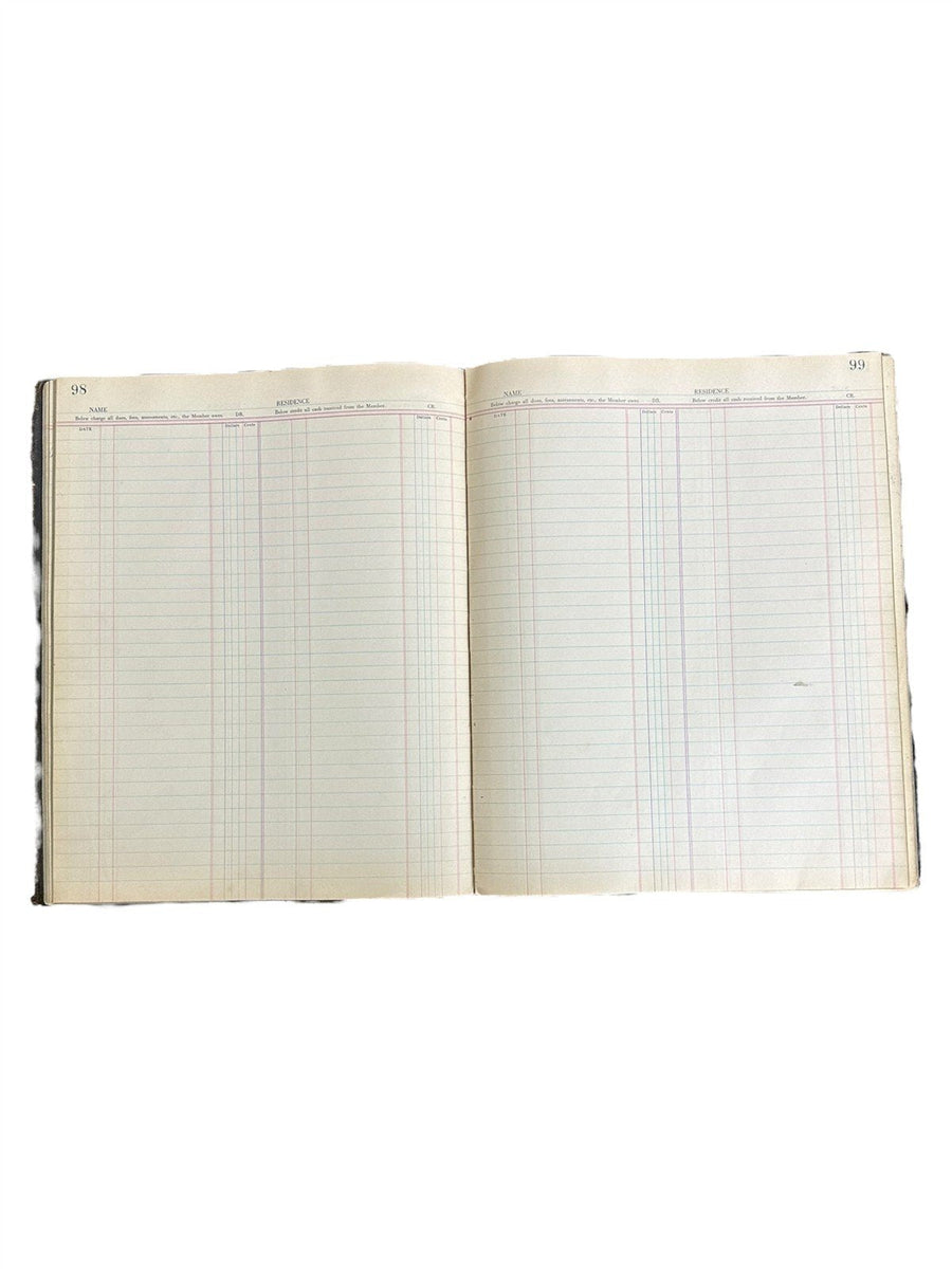 1920s Pythian Sisters accounting ledger books four piece