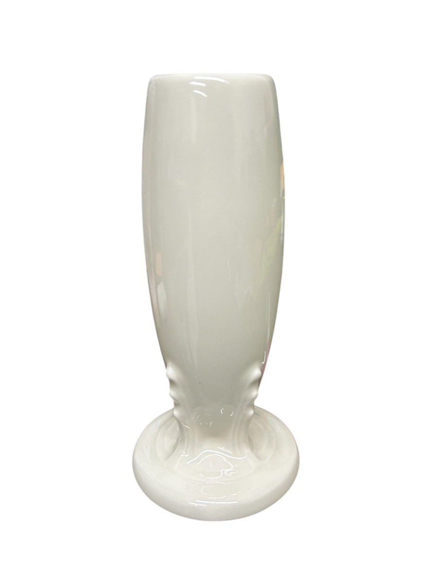 Fiesta - Linen Off White Bud Vase Homer Laughlin Ceramic Botanical Flower Holder