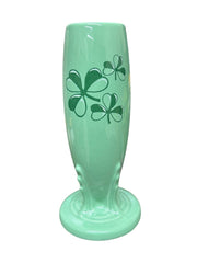 Fiesta - Seamist Green Shamrock Bud Vase Homer Laughlin Ceramic Flower Holder