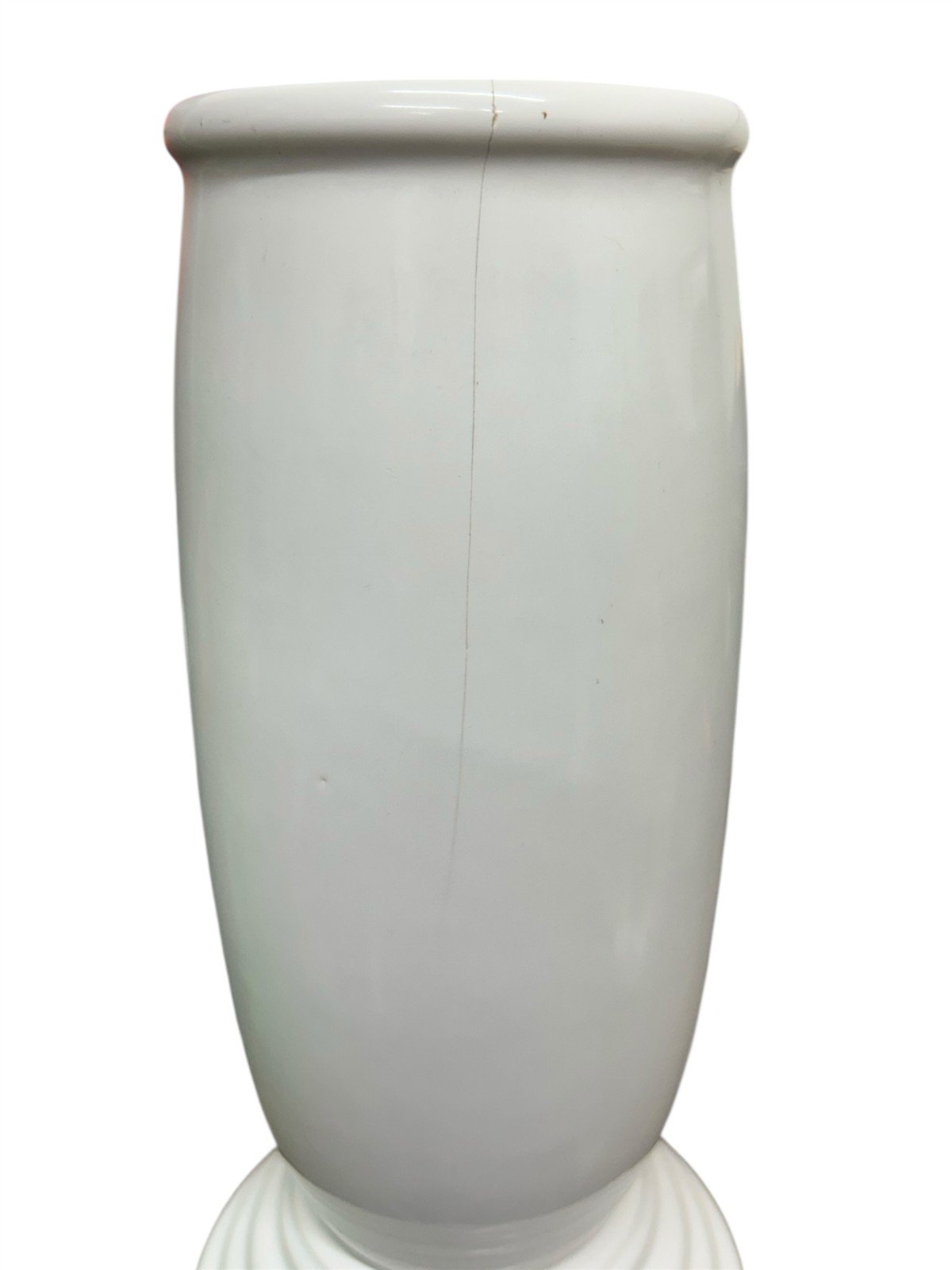 Fiesta - White Neutral Millennium III Flower Vase Homer Laughlin Ceramic