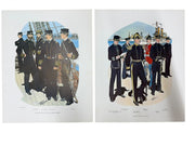 1966 & 1967 Uniforms of the United States Navy 1776-1976; 27 Naval Prints