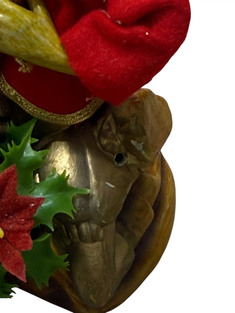 Three Vintage Tilso Pixie Elf 1960's Vintage Christmas; Mandolin, Bongos, Flute