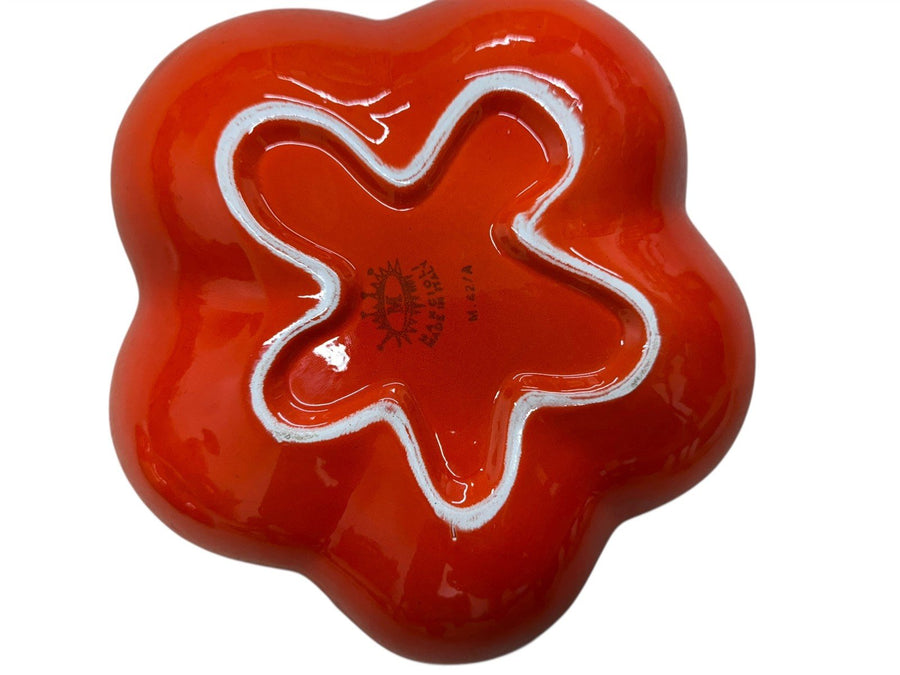 Vintage Tomato Shaped Casserole Soup Tureen and Large Spoon Mancioli Italy