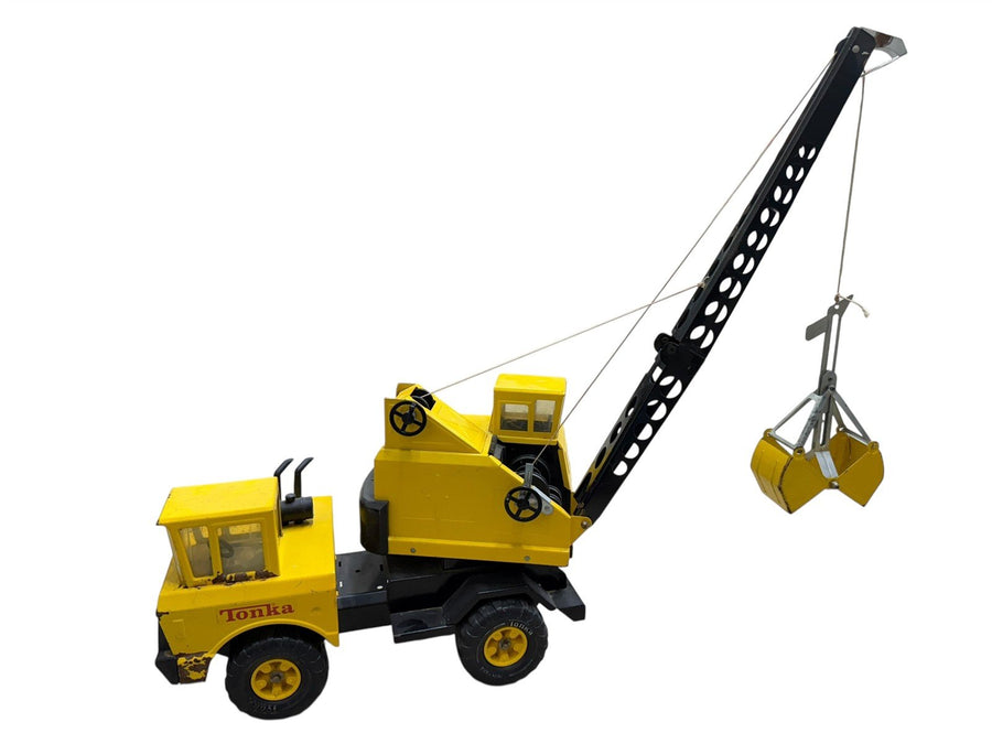 Tonka Mighty Crane Yellow MR-970 Steel Vintage 1970's Construction Toy