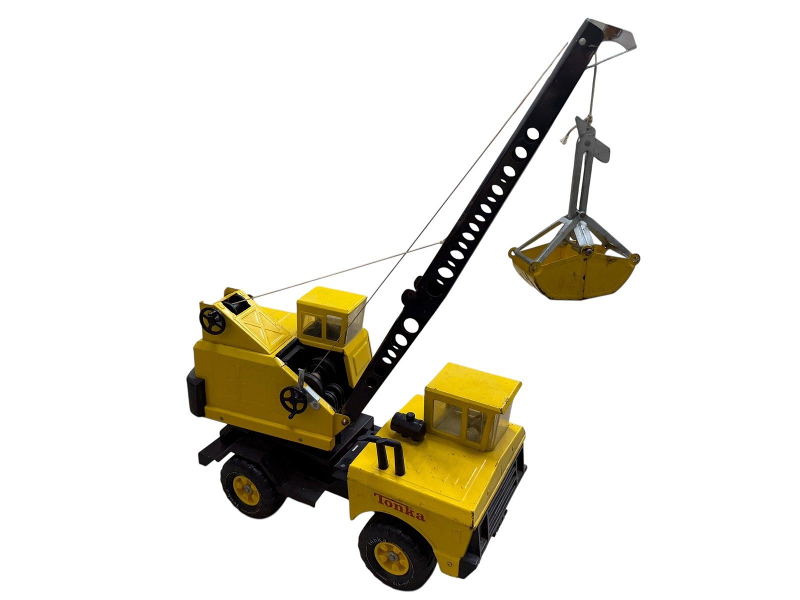Tonka Mighty Crane Yellow MR-970 Steel Vintage 1970's Construction