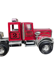 Vintage Tonka Metal Fire Truck Hook and Ladder #2 Great Condition