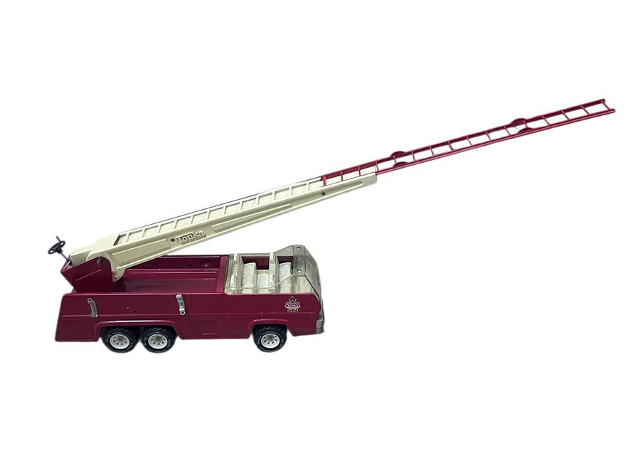 Vintage 1970's Tonka Red Metal Fire Truck With Extendable Ladder 32202