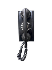 Western Electric Vintage Black Bell System Rotary Wall Telephone