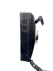 Western Electric Vintage Black Bell System Rotary Wall Telephone