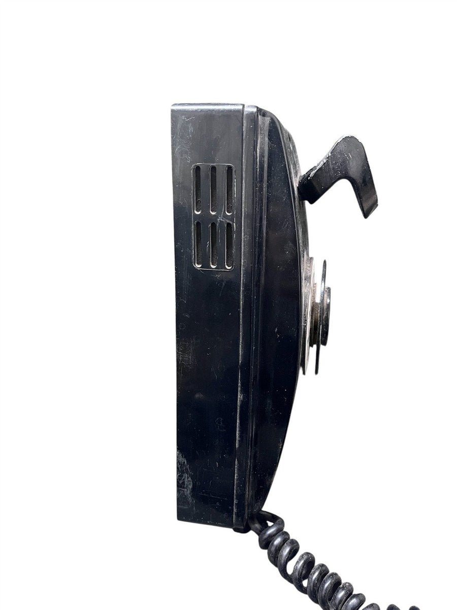 Western Electric Vintage Black Bell System Rotary Wall Telephone