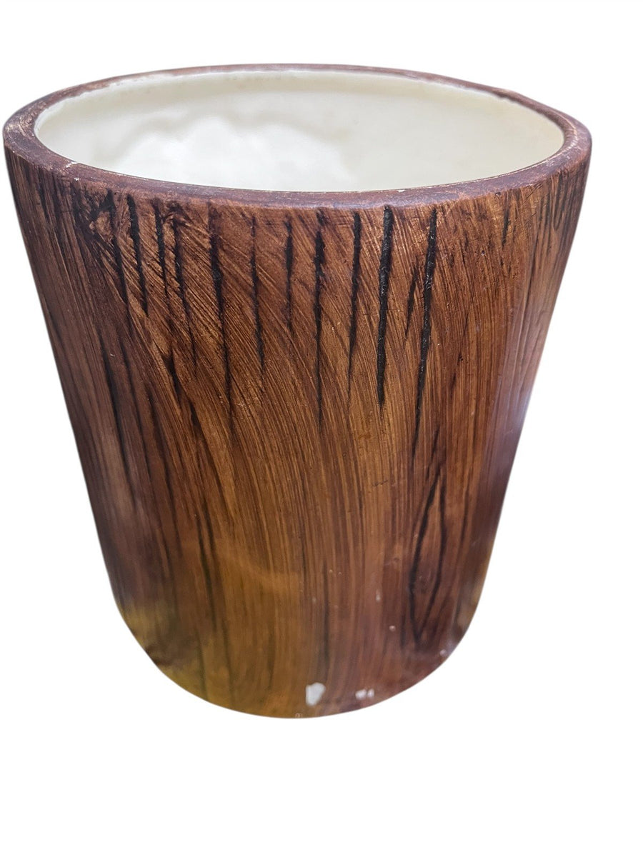 Treasure Craft Vintage 1970's Woodgrain Sugar and Tea Kitchen Canisters