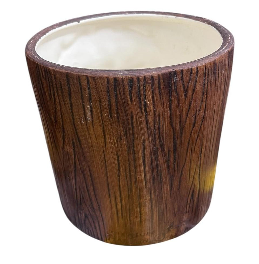 Treasure Craft Vintage 1970's Woodgrain Sugar and Tea Kitchen Canisters