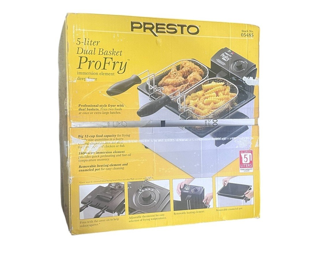 Presto Brand 5 Liter Dual Basket Pro-Fry Deep Fryer