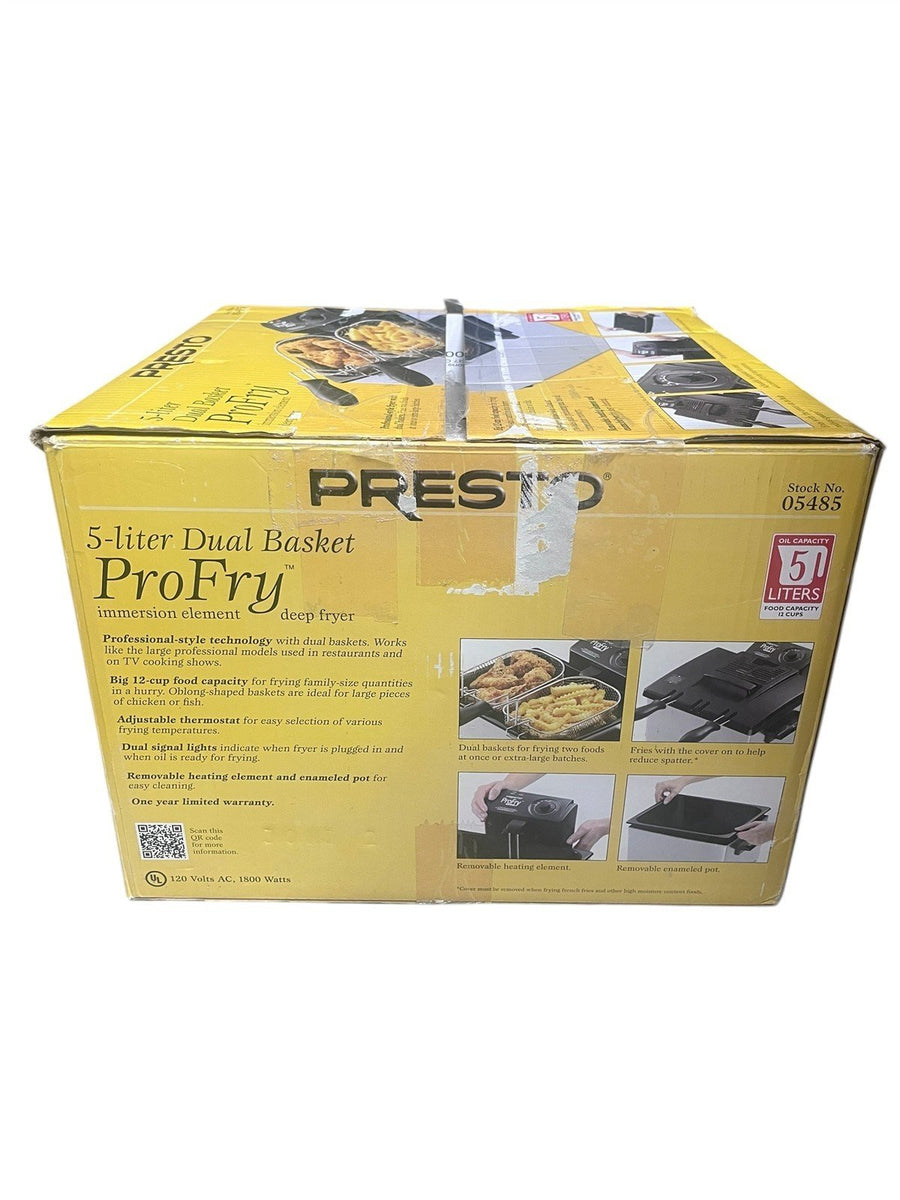Presto Brand 5 Liter Dual Basket Pro-Fry Deep Fryer