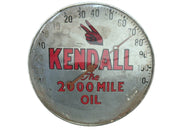 Kendall Brand "The 2000 Mile Oil" Vintage Advertising Thermometer