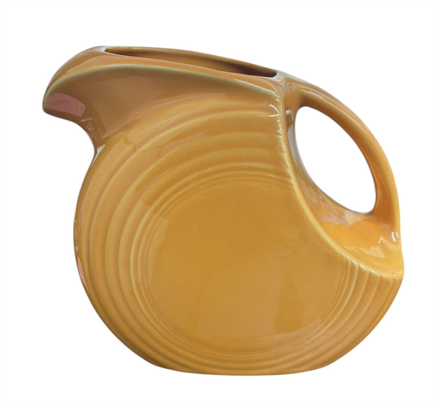 Fiesta - Tangerine Orange Large Disk Pitcher Homer Laughlin HLC Discontinued