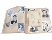 1940's Girl's Scrapbook; Filled With Celebrity Photos and Postcards