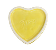 Fiesta - Sunflower Yellow Heart Ramekin Homer Laughlin Ceramic Dish Valentine's