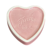 Fiesta - Peony Pink Heart Ramekin Homer Laughlin Ceramic Dish Valentine's