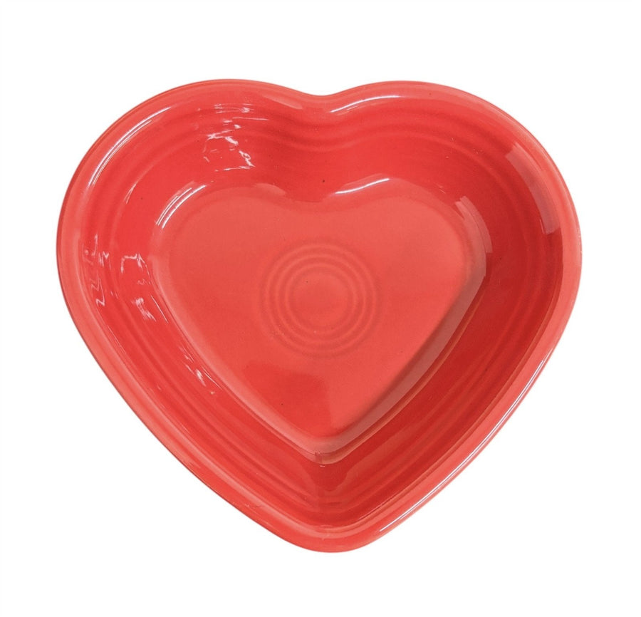 Fiesta - Scarlet Red Small Heart Bowl Homer Laughlin Ceramic Dish Valentine's