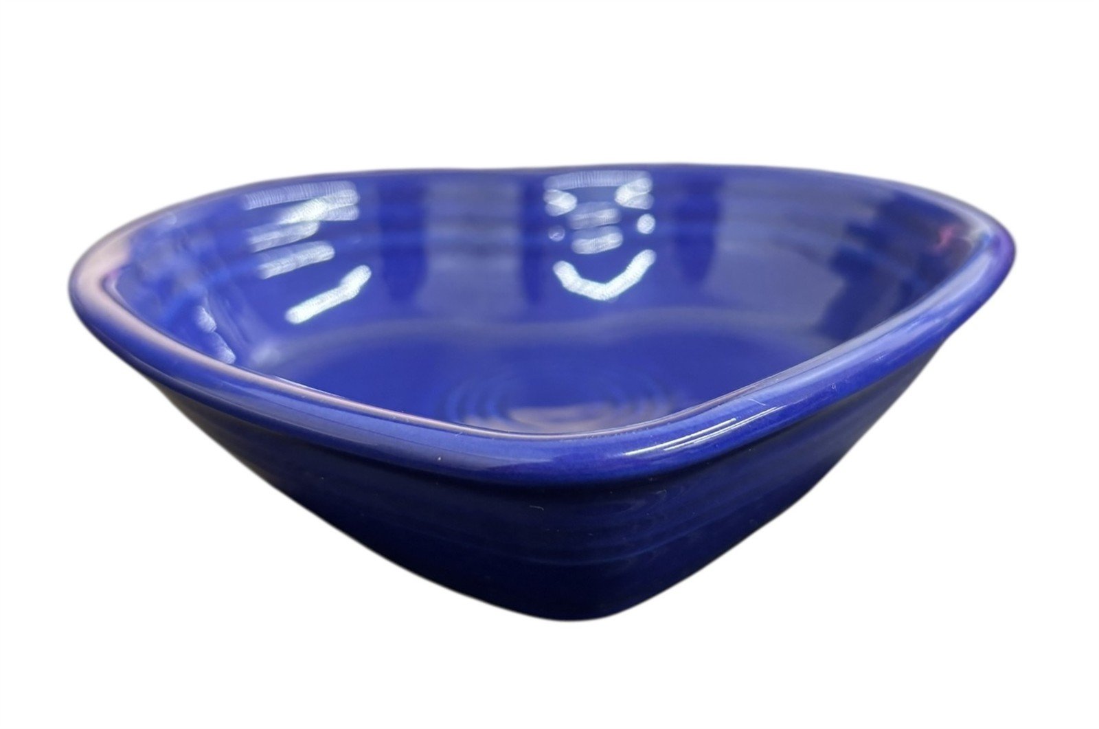 Fiesta - Twilight Blue Small Heart Bowl Homer Laughlin Ceramic Dish Valentine's