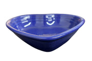 Fiesta - Twilight Blue Small Heart Bowl Homer Laughlin Ceramic Dish Valentine's